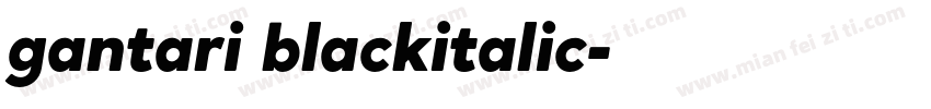 gantari blackitalic字体转换